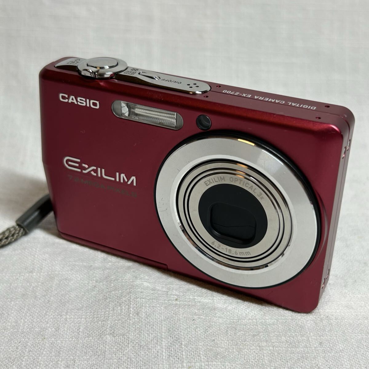 【極上美品】CASIO EXILIM カシオ コンパクトデジタルカメラ レッド デジカメ EX-Z700 デジタルカメラ コンデジ