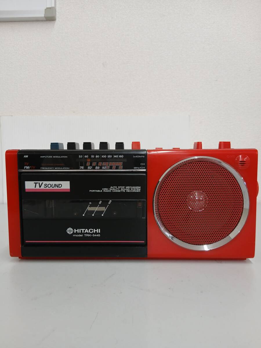 HITACHI TV/AM/FM カセットレコーダ ジャンク品