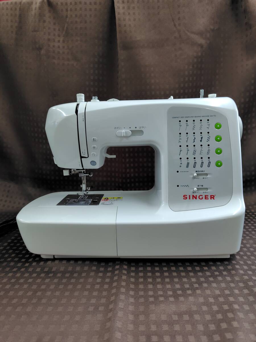 MR8019　SINGER シンガーコンピューターミシン　MODEL SN770 NO.00004634 針とコード付　☆ジャンク品☆