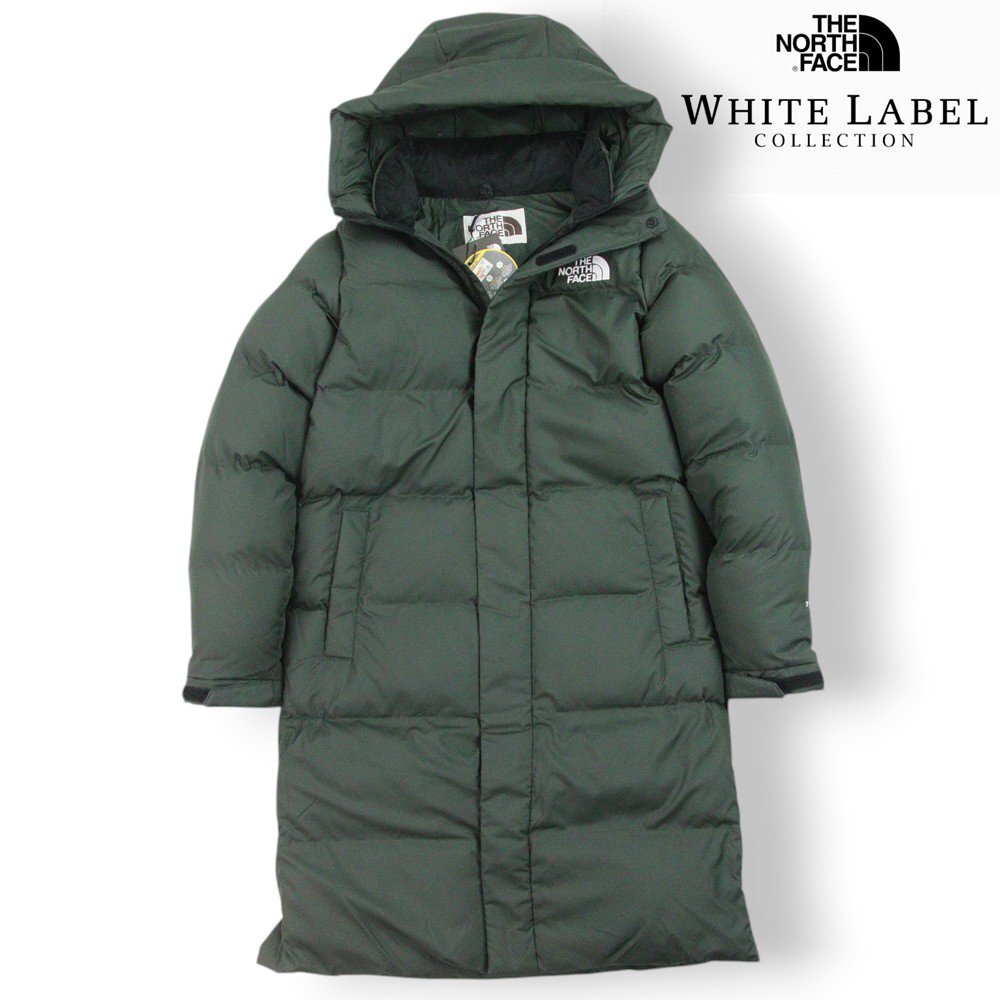 新品 ノースフェイス ホワイトレーベル NI3NN57N T-Ball Air 中綿ダウン RIVERTON T COAT 1 ベンチコート カーキ XS/85【参考価格￥38,500-
