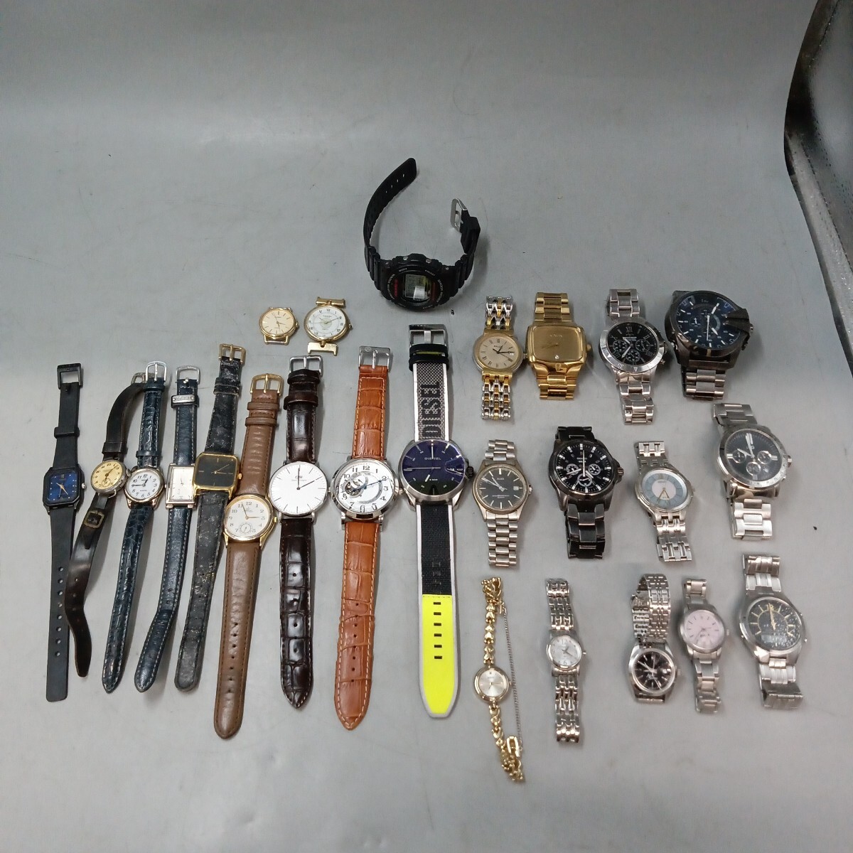 D 腕時計 25個セット CASIO SEIKO DIESEL D＆G 等 動作未確認