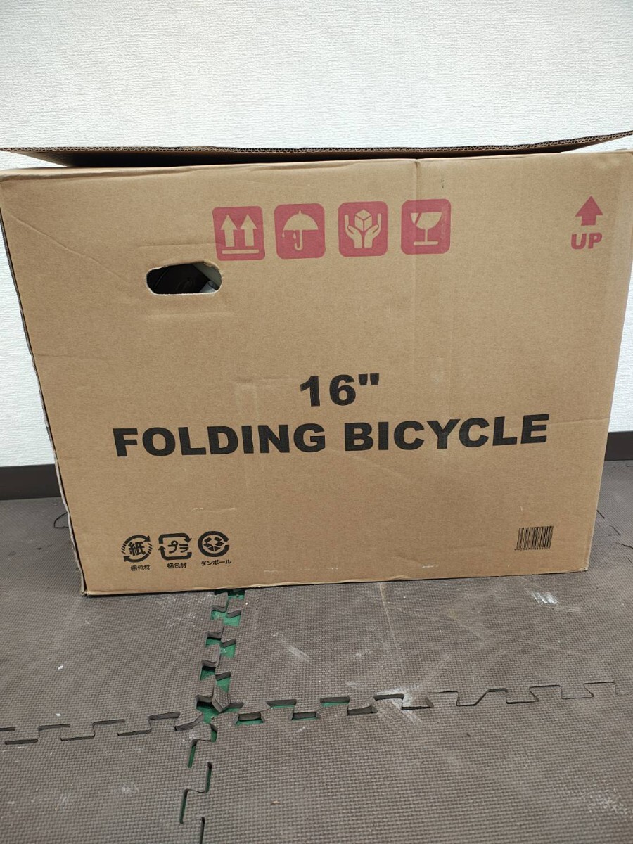 A FOLDING BICYCLE SS-H16 アイボリー 未使用.開封済 折り畳自転車 KCD NAGOYA 16型