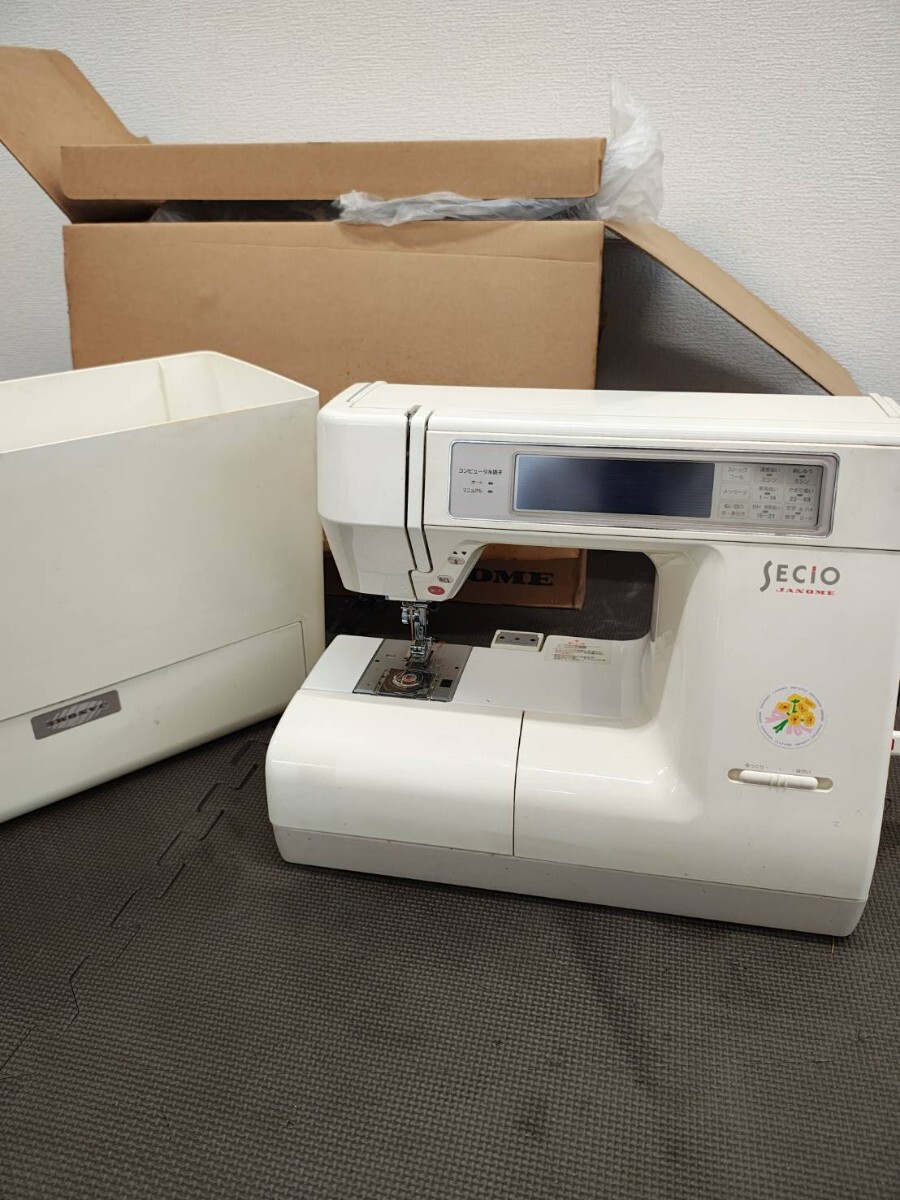 A JANOME ジャノメ 8100 SECIO セシオ ハンドメイド 手工芸 裁縫 家電 ミシン 現状品 中古