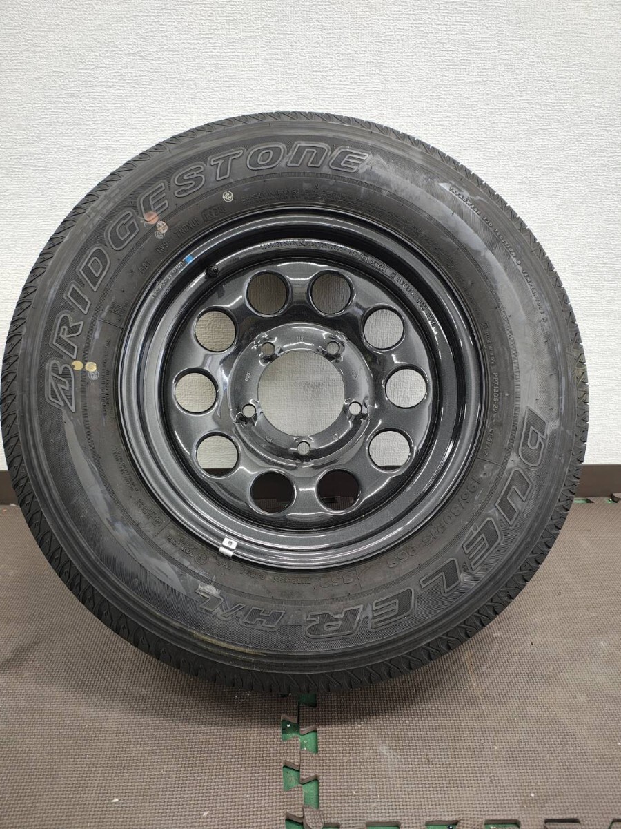 D スズキ・ジムニーシエラ（JB74W型）純正スチール レイコンホイール BRIDGESTONEタイヤ 25年製 80R15 未使用