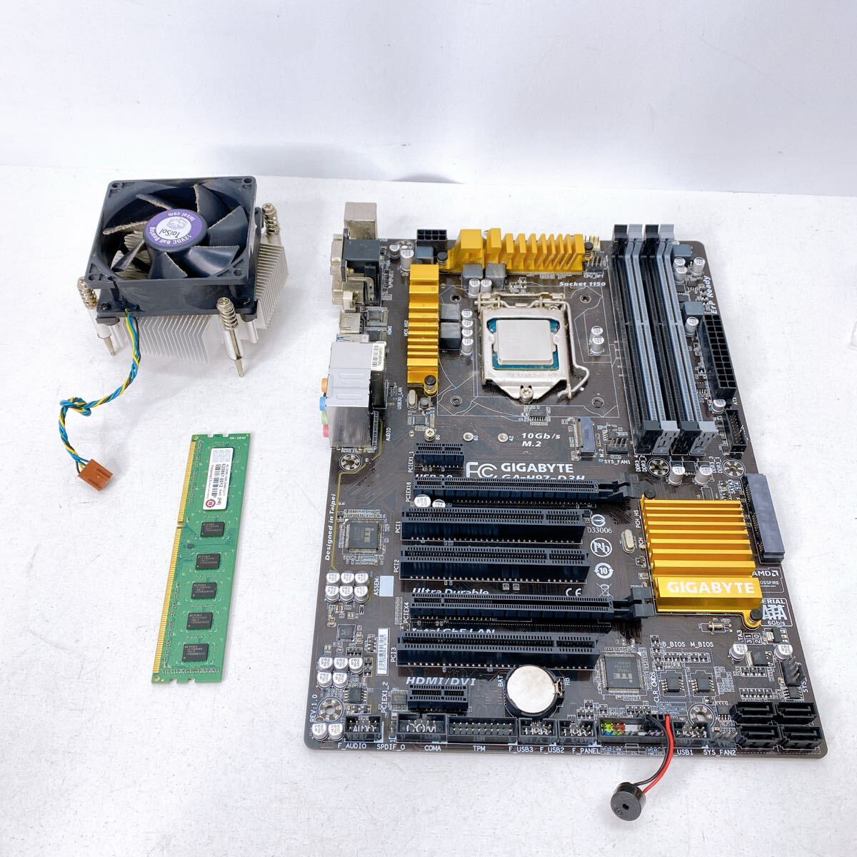 CPU マザーボード　GIGABYTE Core i7 4770 DDR4GB H97 ジャンク　現状