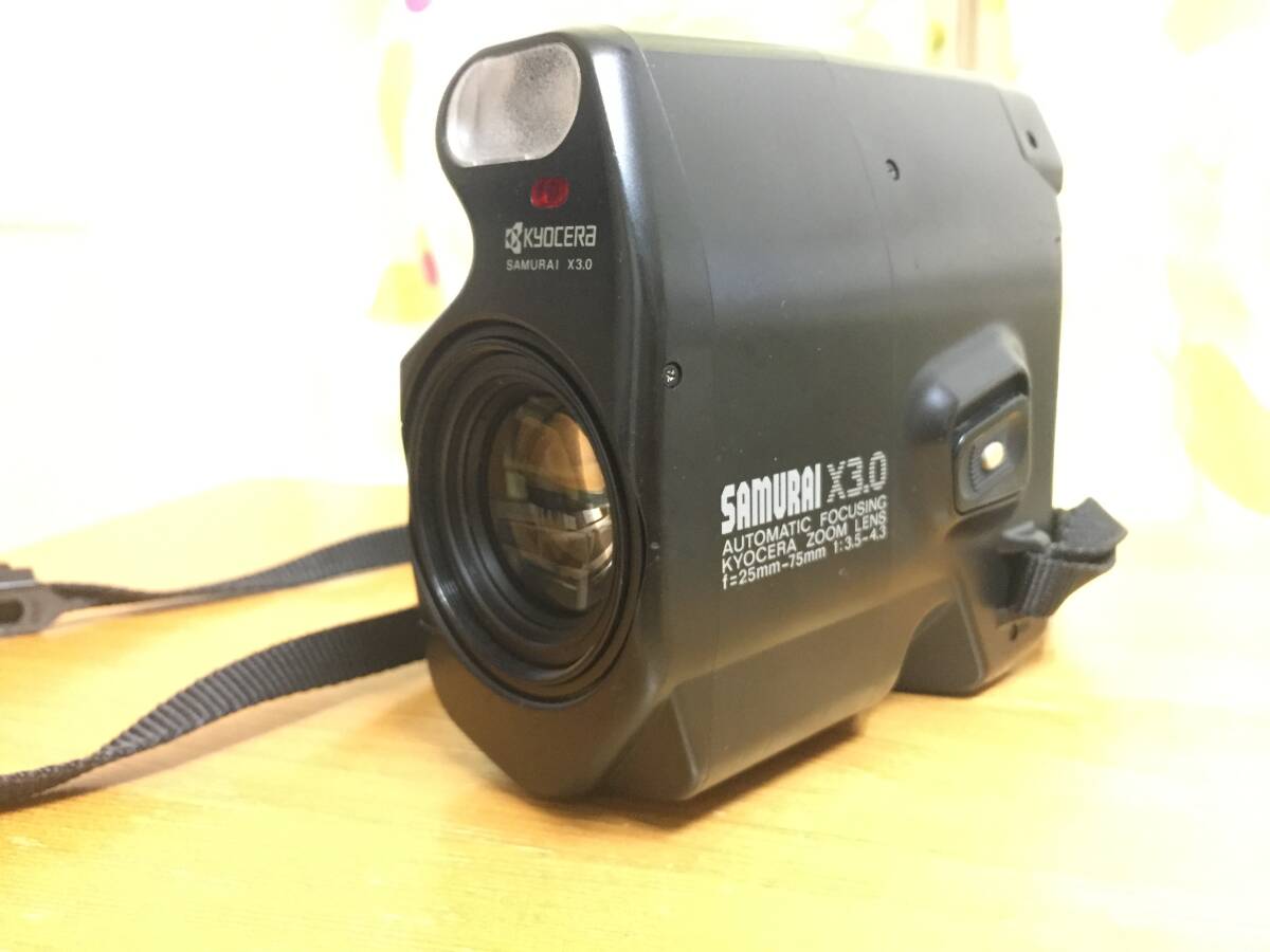 KYOCERA SAMURAI X3.0 キョーセラ サムライ フィルムカメラ Zoom Lens f=25mm-75mm 1:3.5-4.3 1円から
