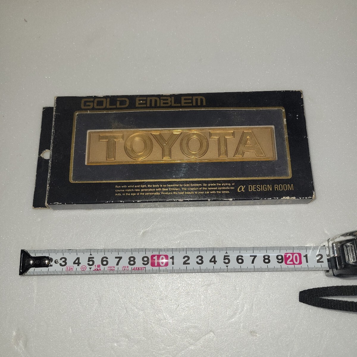 レトロ　当時物アルファデザインルーム　トヨタ　ゴールドエンブレム　未使用品 TOYOTA