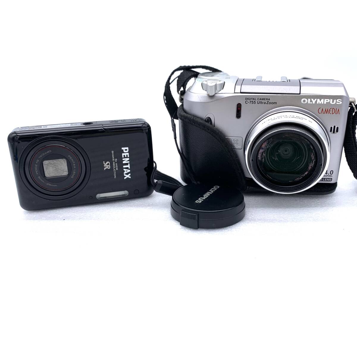 AY3554■【動作未確認】OLYMPUS オリンパス C-755 PENTAX OptioS1 ペンタックス カメラまとめ 現状品 売り切り 1円スタート