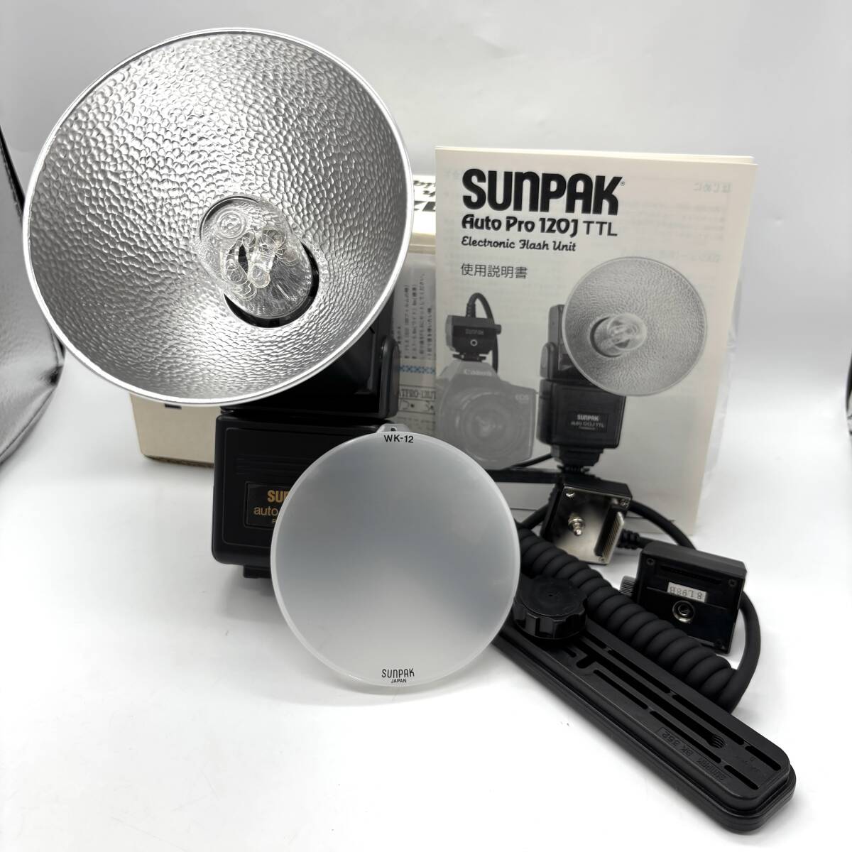 AY3337■【フラッシュ確認OK】SUNPAK Auto 120J TTL ストロボ サンパック レトロ カメラ用品 フラッシュ カメラ 一円スタート