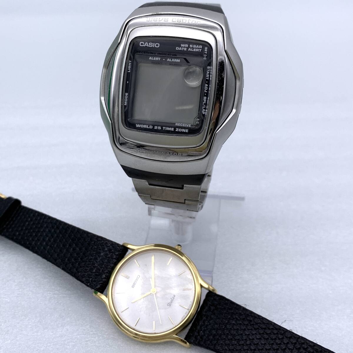 AY3328■【動作未確認】SEIKO セイコー CASIO カシオ 時計 2点セット まとめ 9351-603A 現状品 ヴィンテージ 売り切り 1円スタート