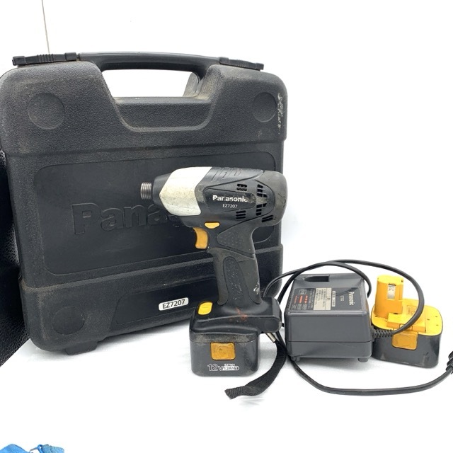 AY3326■【通電確認済み】Panasonic パナソニック インパクトドライバー EZ7207 電動 ケース付き 中古 工具 売り切り 現状品 1円スタート