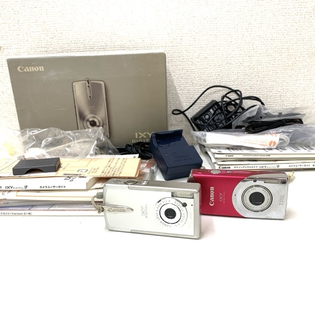 TY3134■【動作未確認】 Canon キャノン コンパクトデジタルカメラ IXY イクシー PC1108 / PC1205 現状品 売り切り 1円スタート