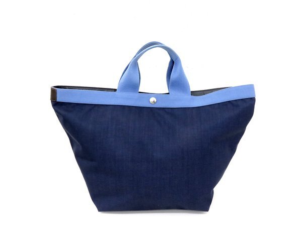Herve Chapelier エルベシャプリエ 舟型トートバッグ Lサイズ ネイビー ナイロン