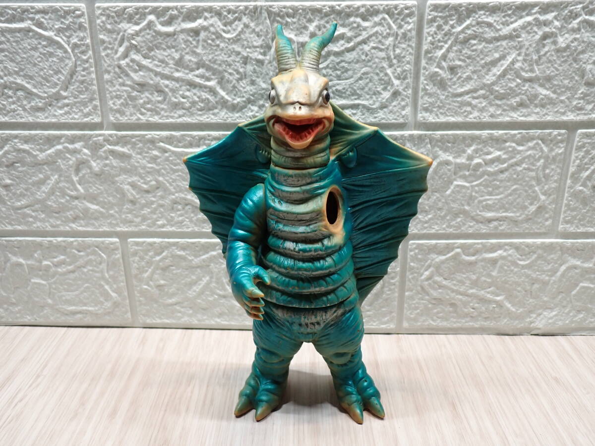 62EZ5040 ブルマァク キングマイマイ 帰ってきたウルトラマン ソフビ 左手なし 難あり 当時物 現状品