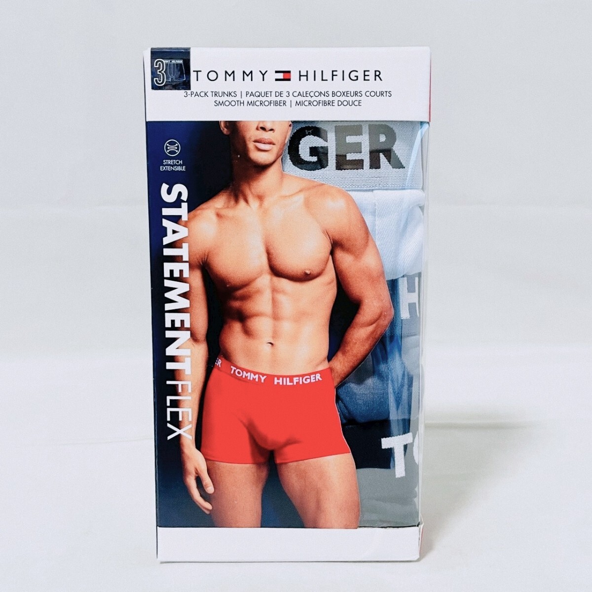 TOMMY HILFIGER　ボクサーパンツ　Sサイズ　3枚セット 　ブルー系3種類　新品未使用品　送料無料