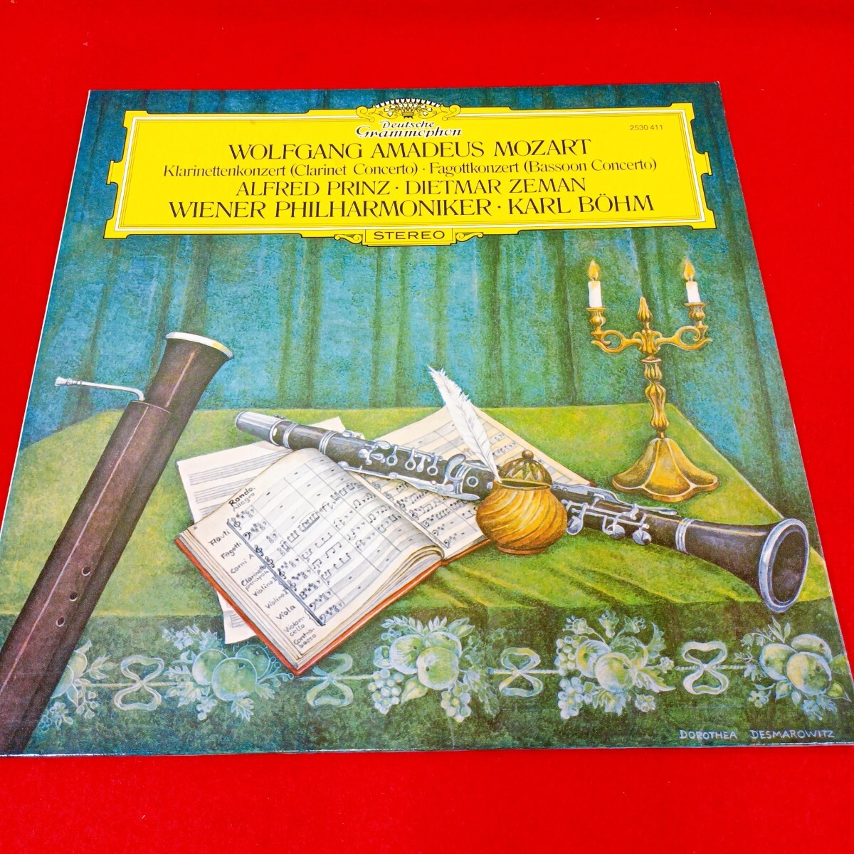 管LP129 ドイツ盤 DG 70年代初期プレス ベーム指揮 モーツァルト クラリネット/ファゴット協奏曲 2530 411 レコード