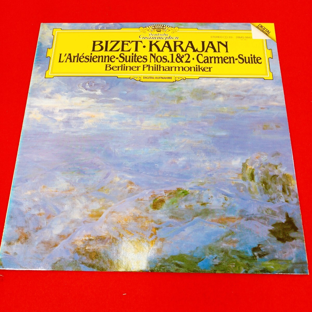 LP-K15 美盤 国内盤DG デジタル録音 カラヤン ビゼー アルルの女/カルメン 組曲 ベルリンフィル 28MG 0842 LPレコード クラシック