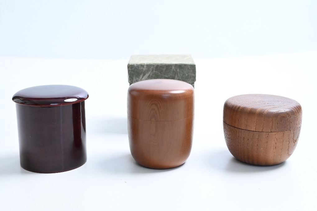 24/84/13 茶道具 棗 3点 溜塗り 金輪寺棗 一位 桑平棗