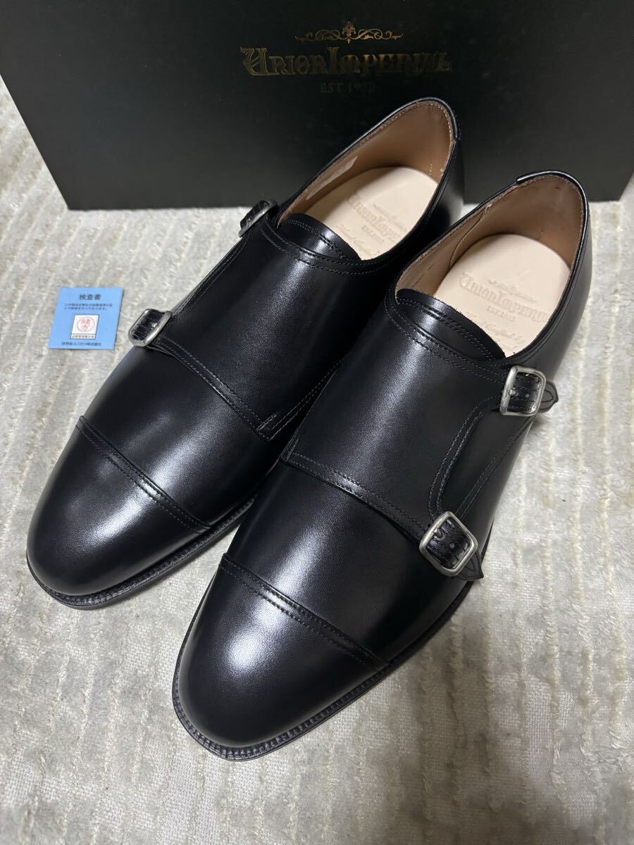 新品　未使用　ユニオンインペリアル　U2007 ビジネスシューズ　ダブルモンク　6.5EEE