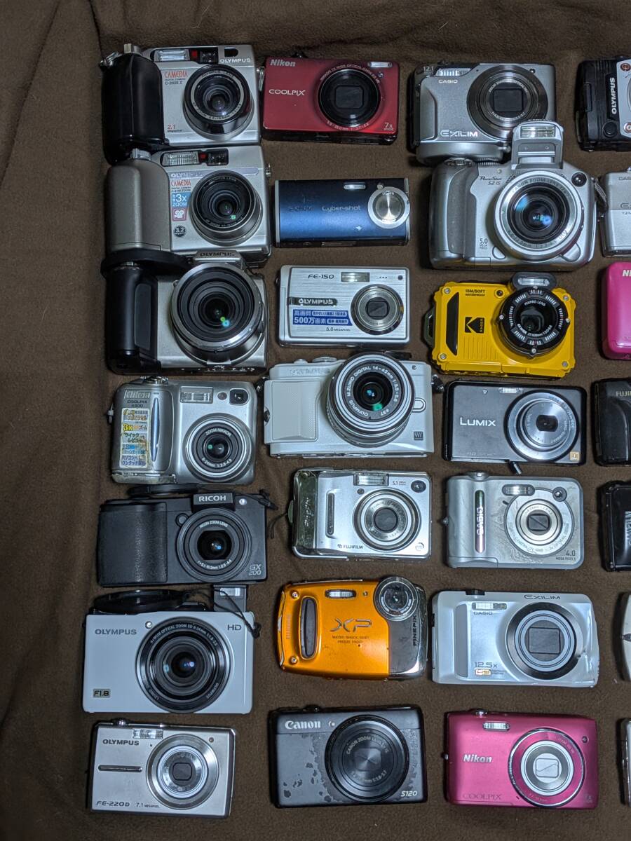 Canon・Nikon・OPLYMPUS・RICOH・KODAK・fujifilm・CASIO・SONY・Panasonic、その他デジタルカメラ、ジャンク品36点