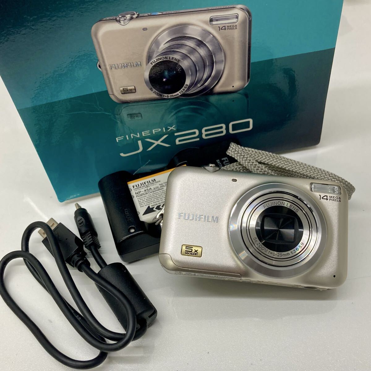 「1円スタート」 FUJIFILM FinePix コンパクトデジタルカメラ デジタルカメラ FINEPIX デジカメ 動作未確認 富士フィルム JX280 FA0418①