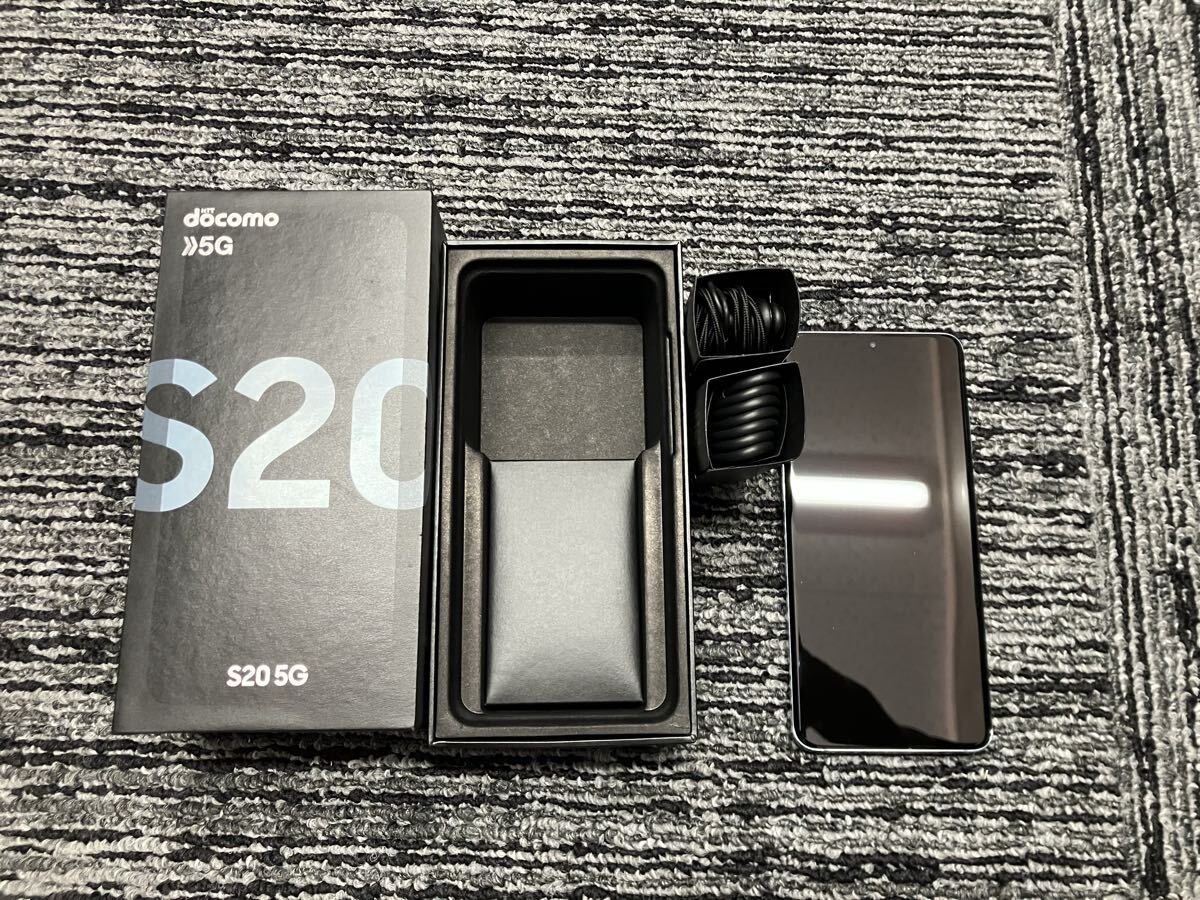 0416N④ 1円 Galaxy 5G S20 SC-51A SAMSUNG docom クラウドブルー 動作確認 