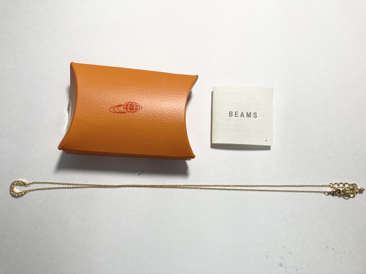 1円スタート ネックレス アクセサリー ペンダント ゴールドカラー BEAMS 0418U①