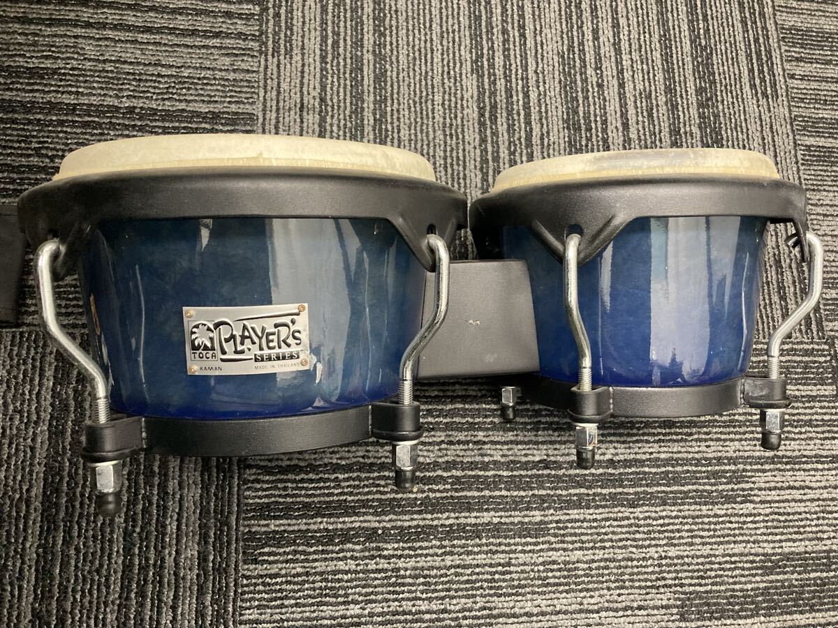 1円スタート TOCA トカ ボンゴ ブルー 楽器 ミニボンゴ 0419T②