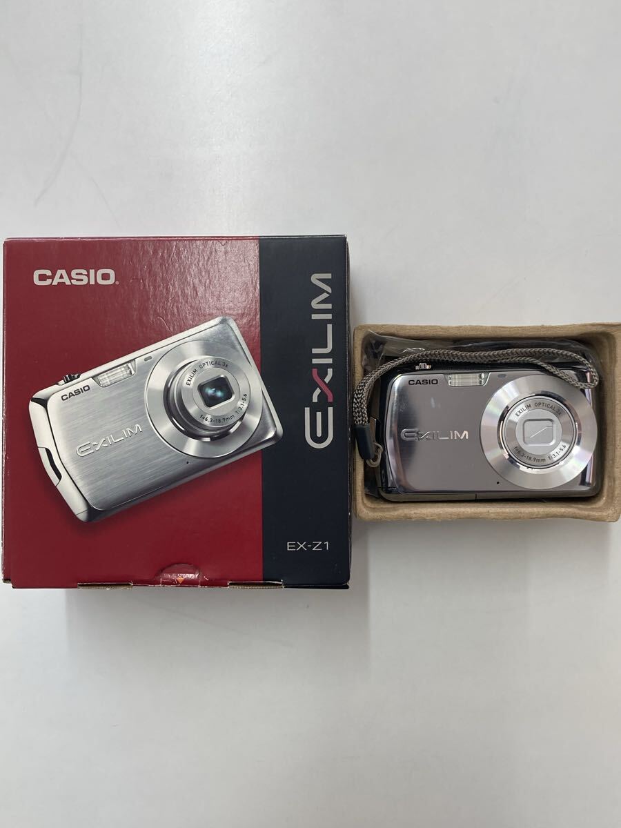 1円〜CASIO EXILIM カシオ エクシリム デジカメ コンパクトデジタルカメラ シルバー0419Ｕ②