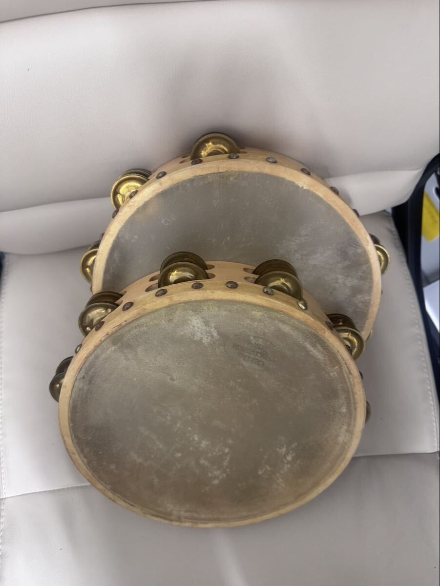 1円スタート　0418w①hh Ludwig ラディック ヴィンテージ タンバリ 打楽器 楽器 書き込みあり 演奏 パーカッション
