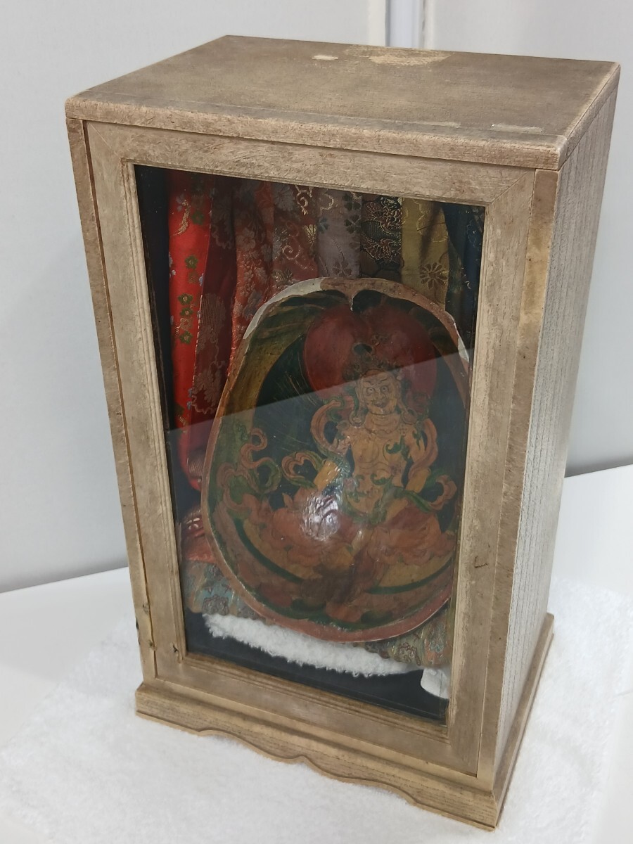 #2169 ガネーシャ？ 愛染明王？ 仏教美術 チベット法具 インテリア アンティーク 木箱入り/和歌山県にて引き取り大歓迎