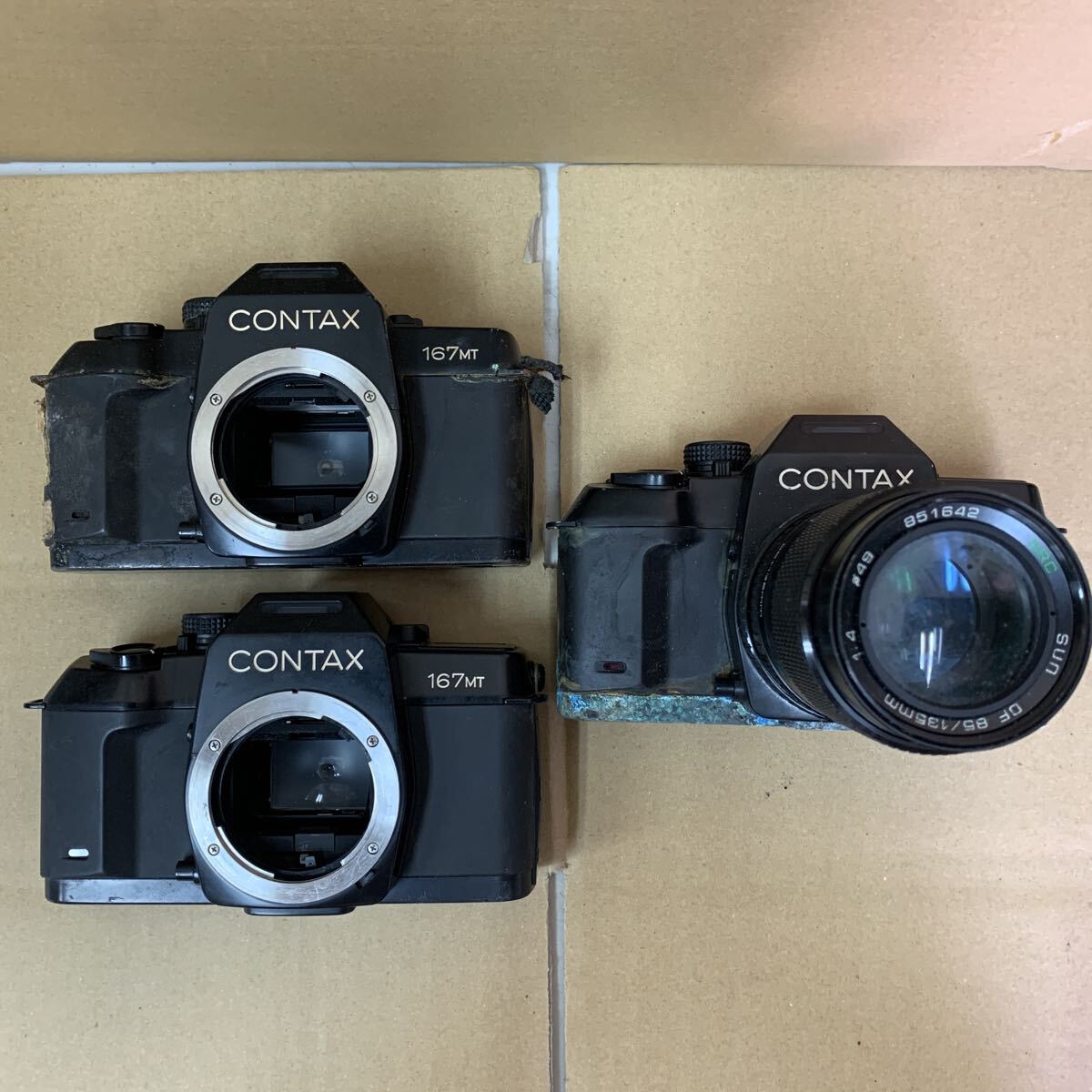 まとめて CONTAX 167MT コンタックス 一眼レフカメラ フィルムカメラ ジャンク SET 108
