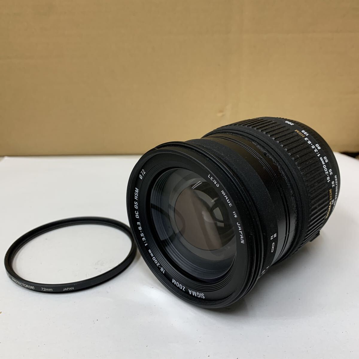 SIGMA ZOOM 18 - 200mm 1:3.5-6.3 DC OS HSM φ72 シグマ カメラレンズ ニコン用 未確認 LENS 156