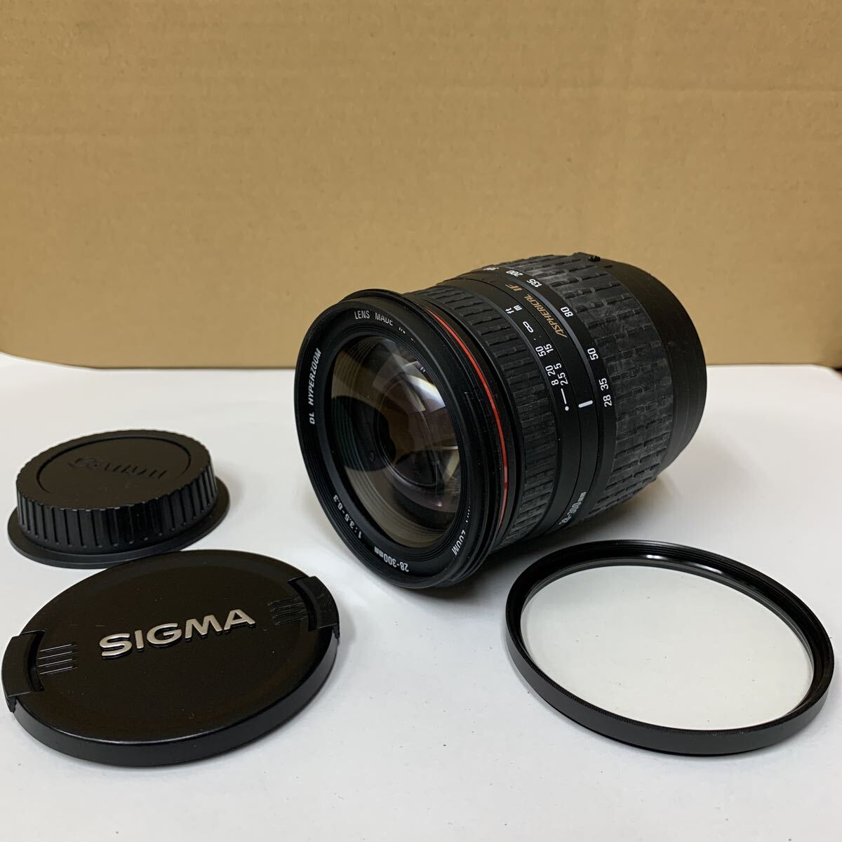 SIGMA DL HYPERZOOM 28 - 300mm 1:3.5-6.3 ASPHERICAL IF φ72 シグマ カメラレンズ キヤノン用 未確認 LENS 164