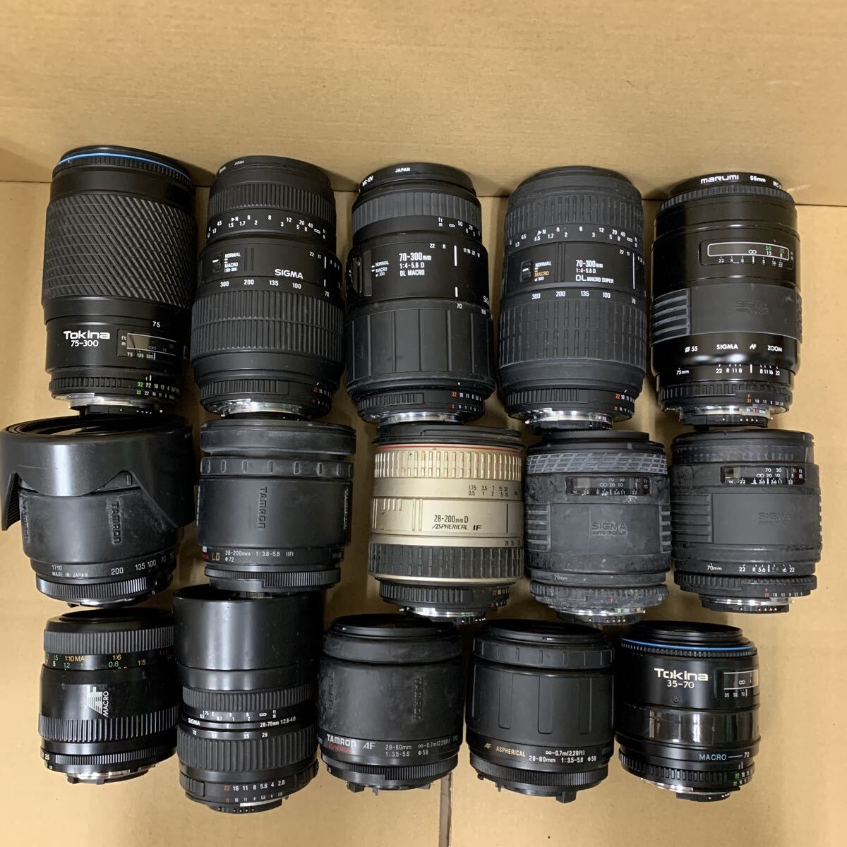 まとめて SIGMA TAMRON Tokina シグマ タムロン トキナー カメラレンズ ニコン用 未確認 SET 116