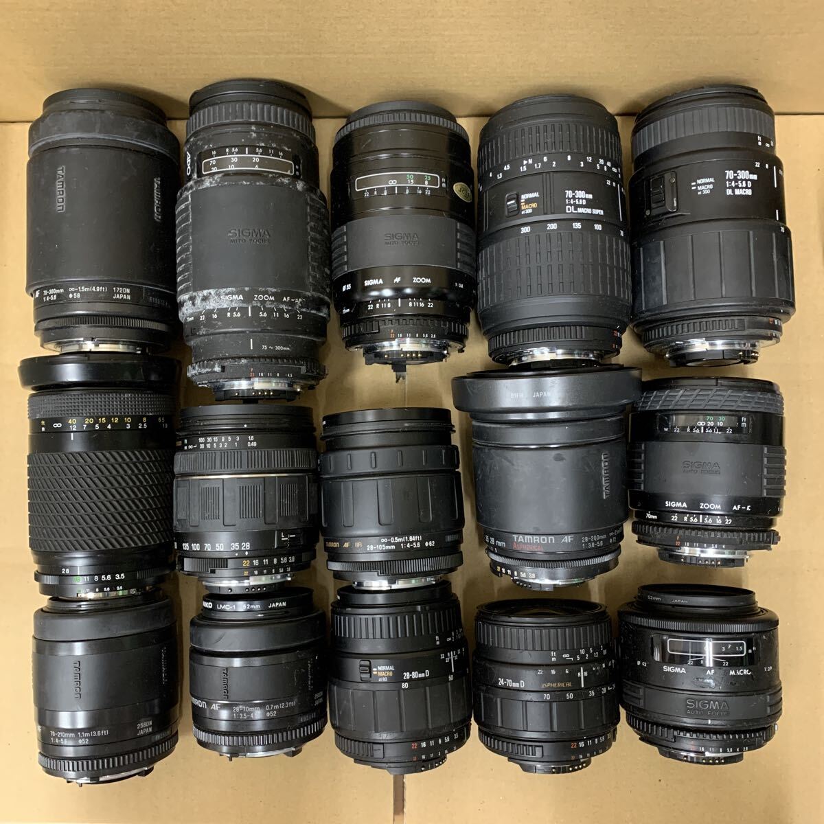 まとめて SIGMA TAMRON Tokina シグマ タムロン トキナー カメラレンズ ニコン用 未確認 SET 117