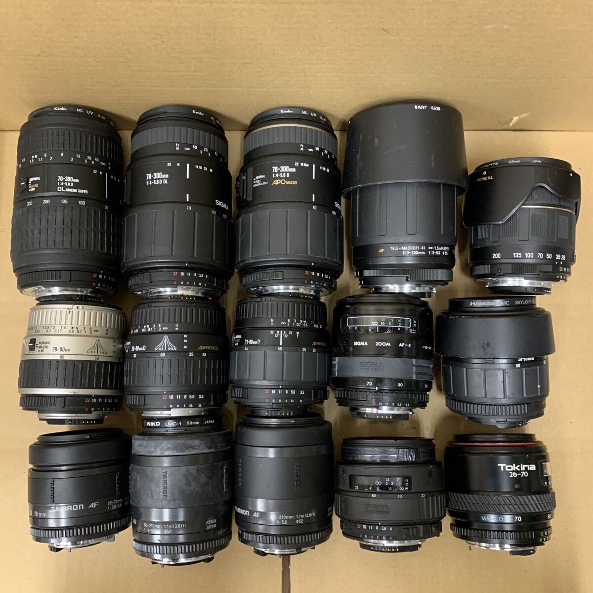 まとめて SIGMA TAMRON Tokina シグマ タムロン トキナー カメラレンズ ニコン用 未確認 SET 118