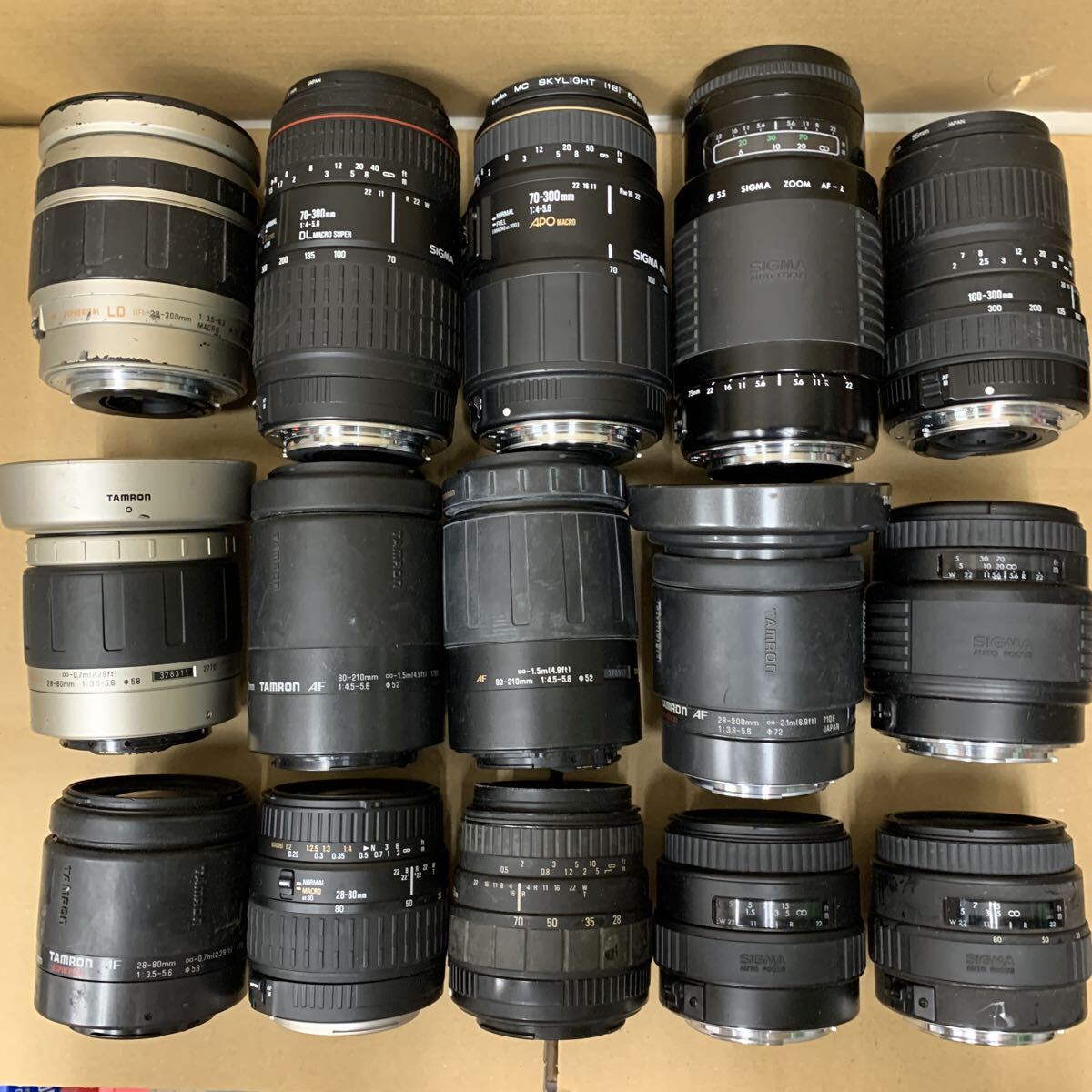 まとめて SIGMA TAMRON シグマ タムロン カメラレンズ キヤノン用 未確認 SET 120