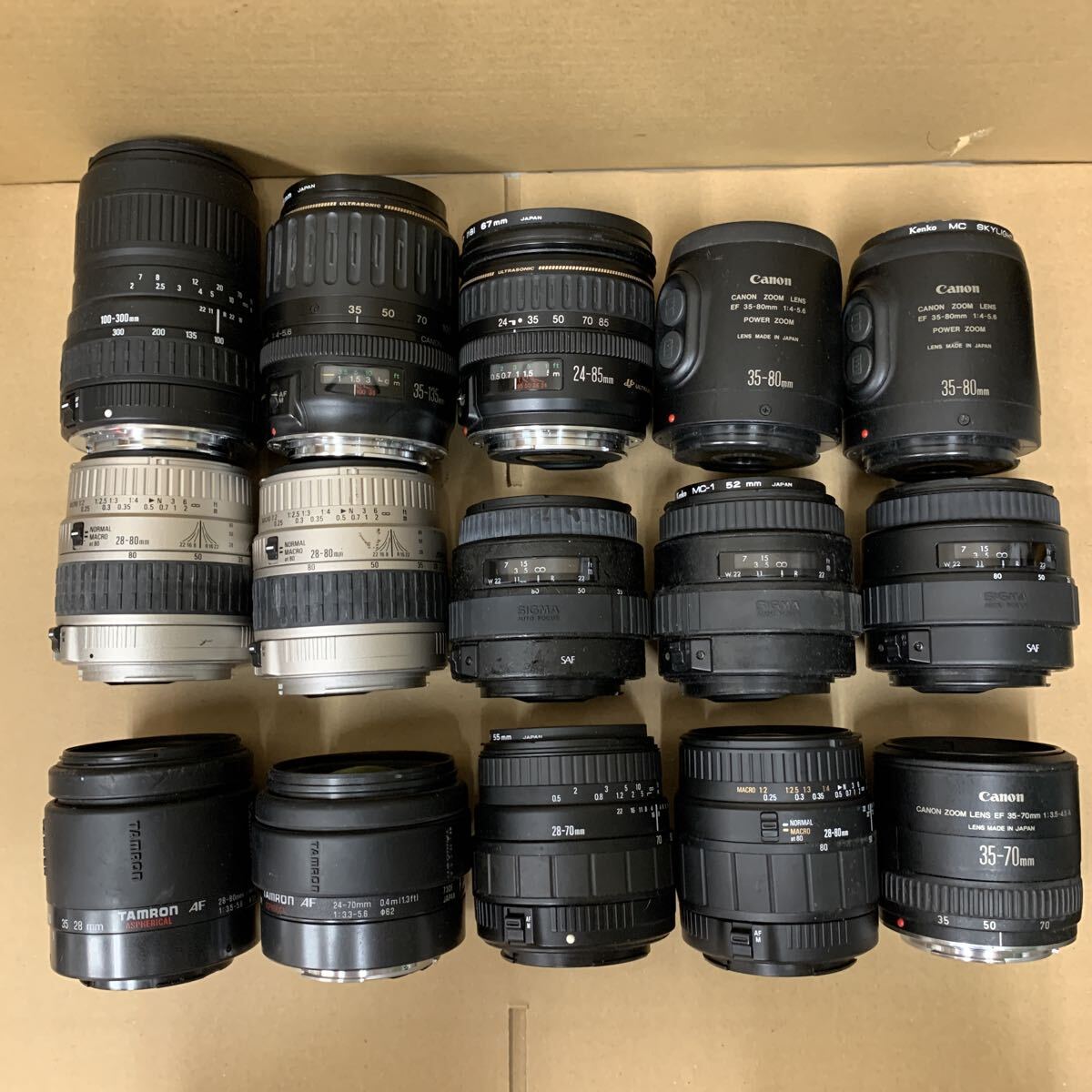 まとめて SIGMA TAMRON Canon シグマ タムロン キヤノン カメラレンズ キヤノン用 未確認 SET 132