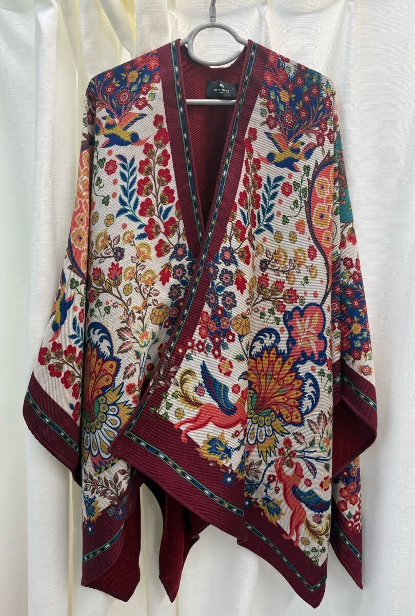 ETRO エトロ ペイズリー柄　ウィメンズケープ　ポンチョ 羽織り