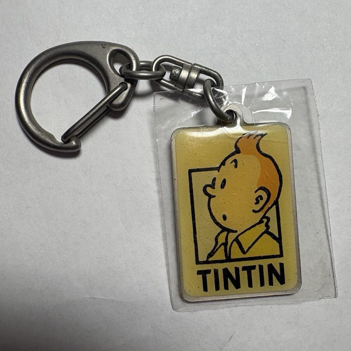 珍品 TINTIN tintin タンタン キーホルダー 昭和 レトロ キャラクター グッズ タンタンの冒険 1998 当時物 未使用