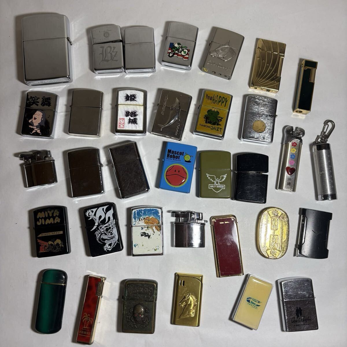 《ジャンク》 ライター 33個 まとめて JUMBO747 観光土産 キャラクター など 喫煙具 喫煙道具 煙草 たばこ 着火未確認 現状品
