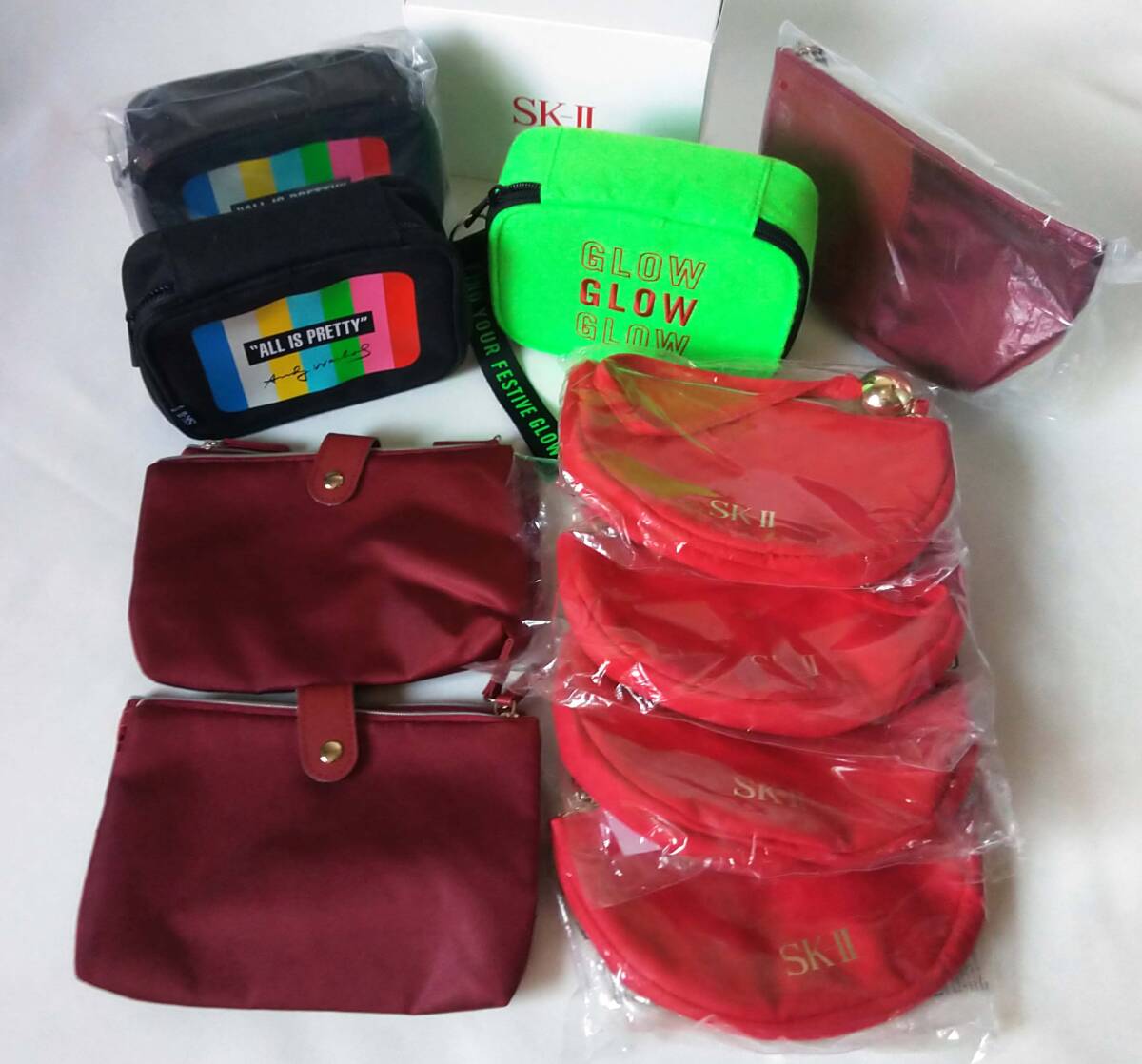 SK-Ⅱ化粧/トラベルポーチ 新品10個セット アンディウォーホル/クリスマスコフレ 限定非売品