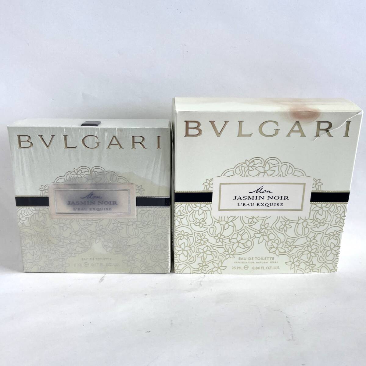 4-100 BVLGARI JASMIN NOIR ブルガリ ジャスミンノワール EDT 25ml 5ml 未開封品あり 香水 フレグランス まとめ2本