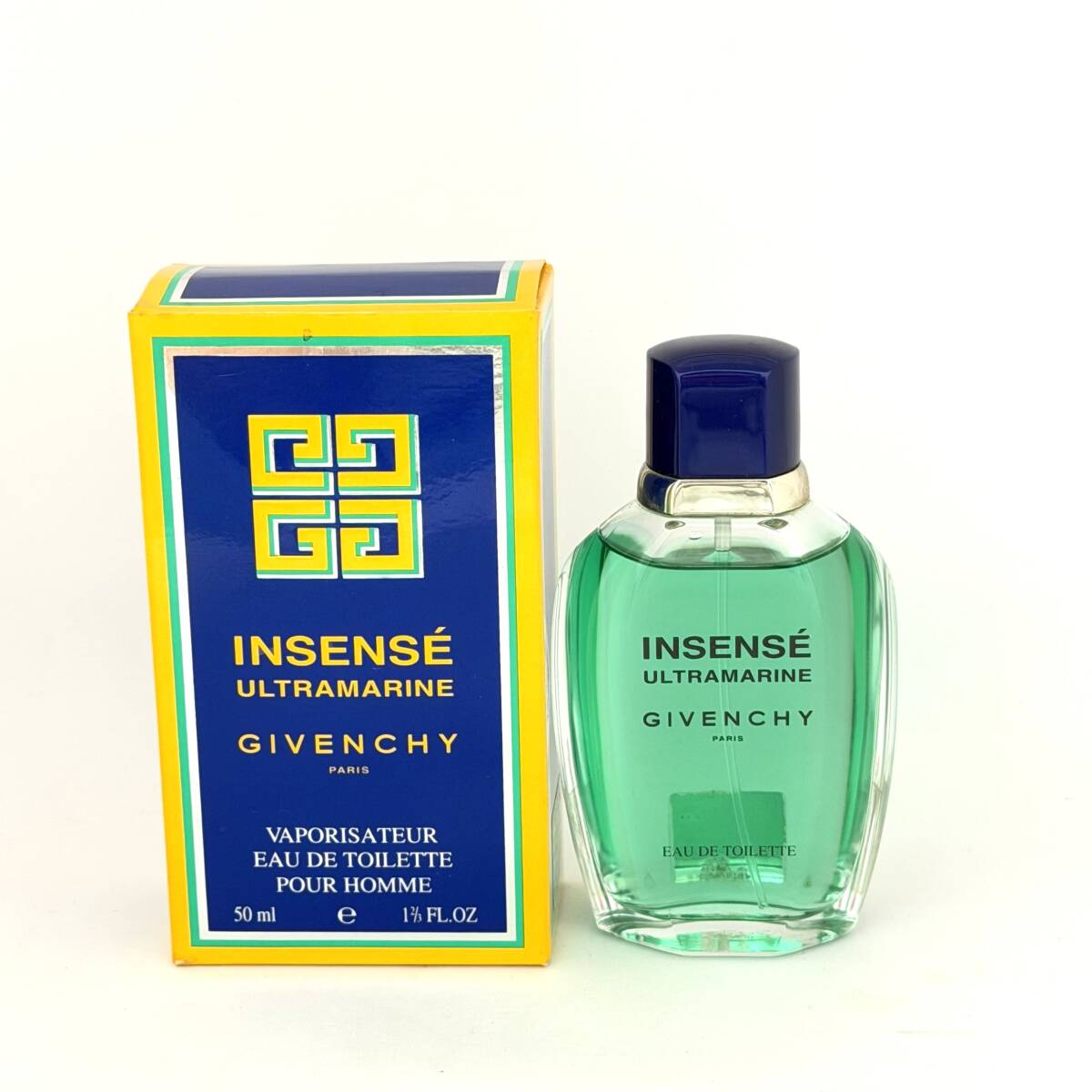 1-133② GIVENCHY INSENSE ULTRAMARINE EDT ジバンシー アンサンセ ウルトラマリン オードトワレ 50ml 残量多め 香水 フレグランス