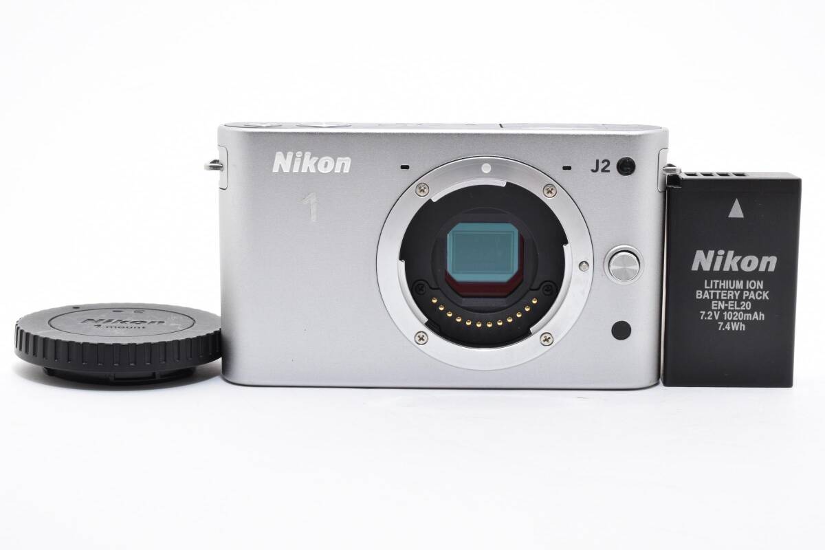 ★良品★ ニコン NIKON NIKON 1 J2 シルバー ボディ ミラーレス一眼カメラ ★ L44#8031