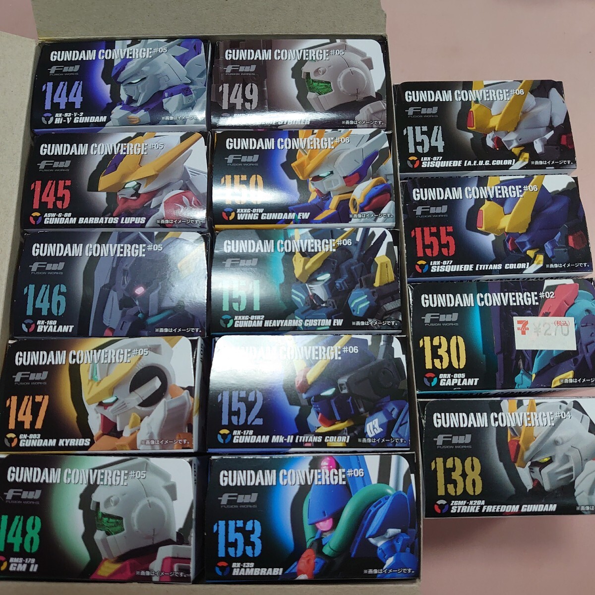 04②　断捨離　１４個セット　＃05～＃06+α　130、138、144から155 　FW GUNDAM CONVERGE ガンダムコンバージ 食玩