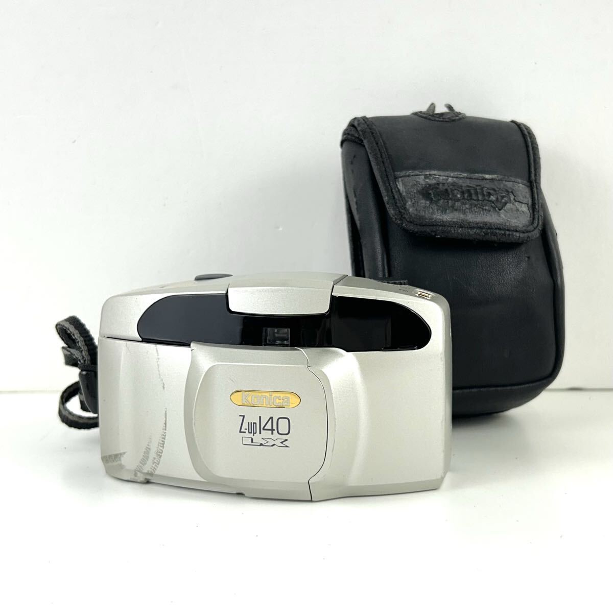 【STK5508】Konica コニカ カメラ コンパクトカメラフィルムカメラ Z-up 140 LX KONICA LENS 38mm-140mm ZOOM グレー ケース付