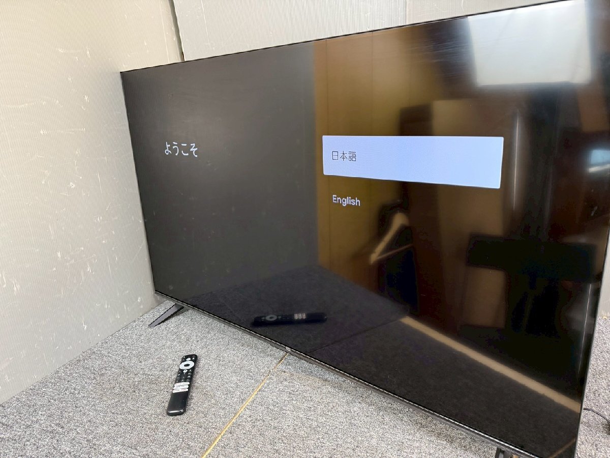 NB030215◆TCL　ティーシーエル◆チューナーレス 液晶テレビ 2023年製 50P63J 4K対応 50V型 HDMI対応 直取歓迎！
