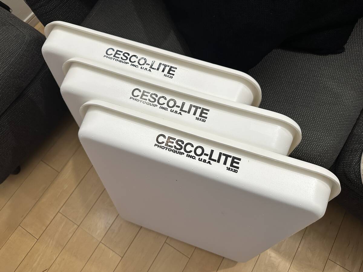 「CESCO-LITE 16x20 現像トレイ 3枚」未使用 送料無料